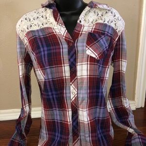 Lace flannel